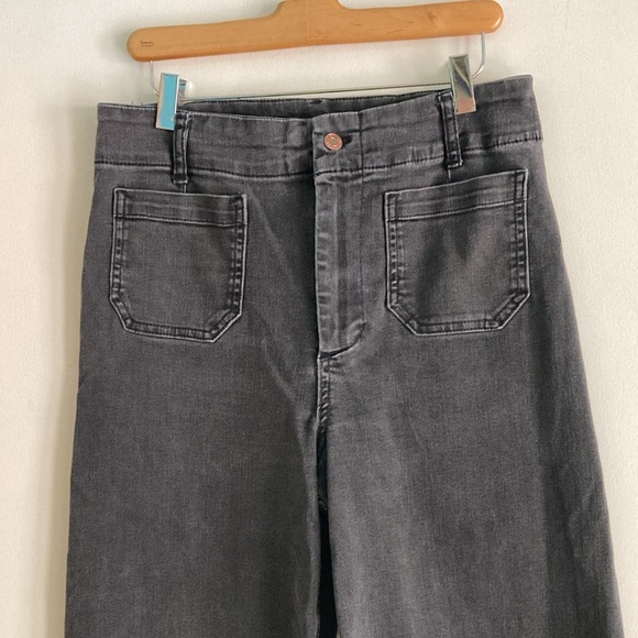 Pilcro Anthropologie The Day Tripper Womens Denim Wide Leg Crop Pants Size 29 - Picture 4 of 14